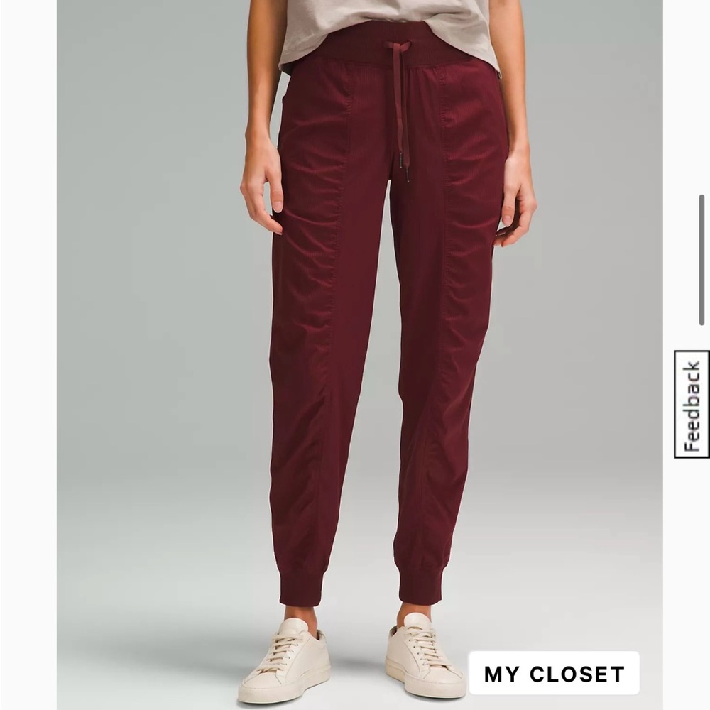 Women's Burgundy Jogger Pants